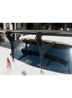 专用于雨燕/飞度/爱唯欧/F0改装JS/SLR款尾翼两厢车通用碳纤尾翼