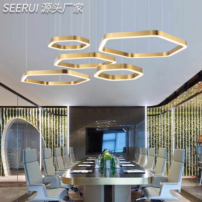 客厅吊灯简约现代大气家用LED创意个性餐厅大厅顶灯网红办公灯具