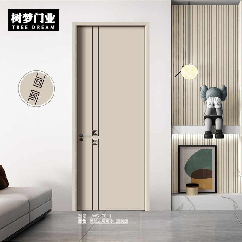 轻奢极简现代房门木门实木复合免漆烤漆卧室无漆隔音门家用室内门