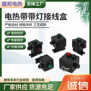 电伴热带配件带灯终端接线盒直通二通三通尾端带灯电源接线盒