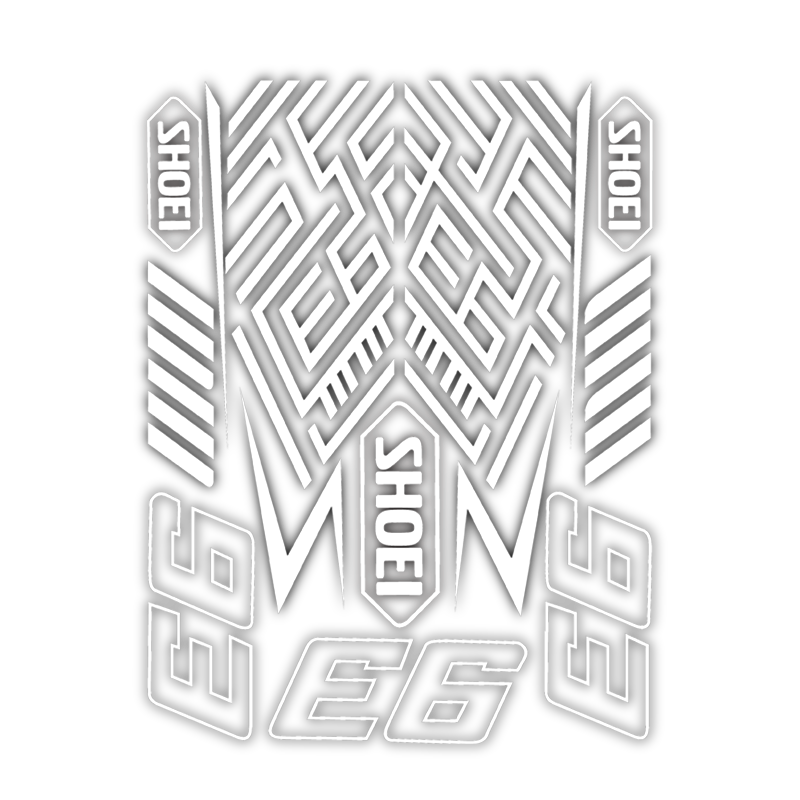 SHOEI93号头盔贴花贴纸版画
