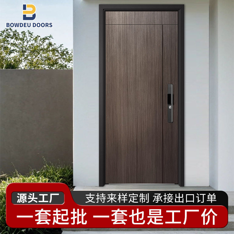 厂家直销隔音降噪甲级防盗门入户门多尺寸家用钢制防盗子母门