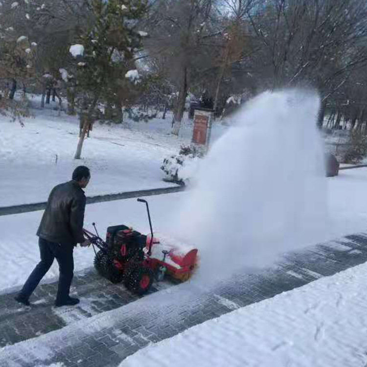 聚仁小型扫雪机路面手推扫雪机滚刷式道路清理清雪机器