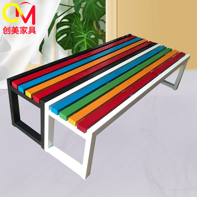 户外公园排椅浴室长凳公共商场休息长椅更衣室长条凳子商用联排