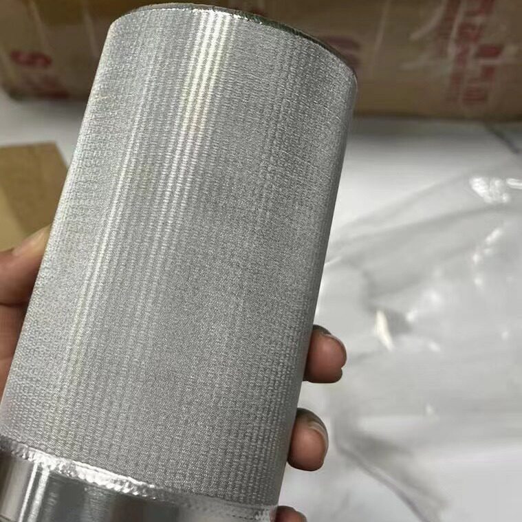 正渲环保生物发酵工程用无菌空气过滤网5um烧结网粉尘滤筒