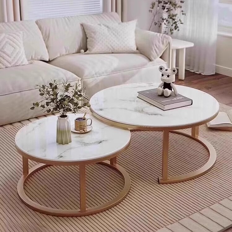 茶几客厅家用圆形小户型轻奢感简约现代2025新款沙发边几桌子
