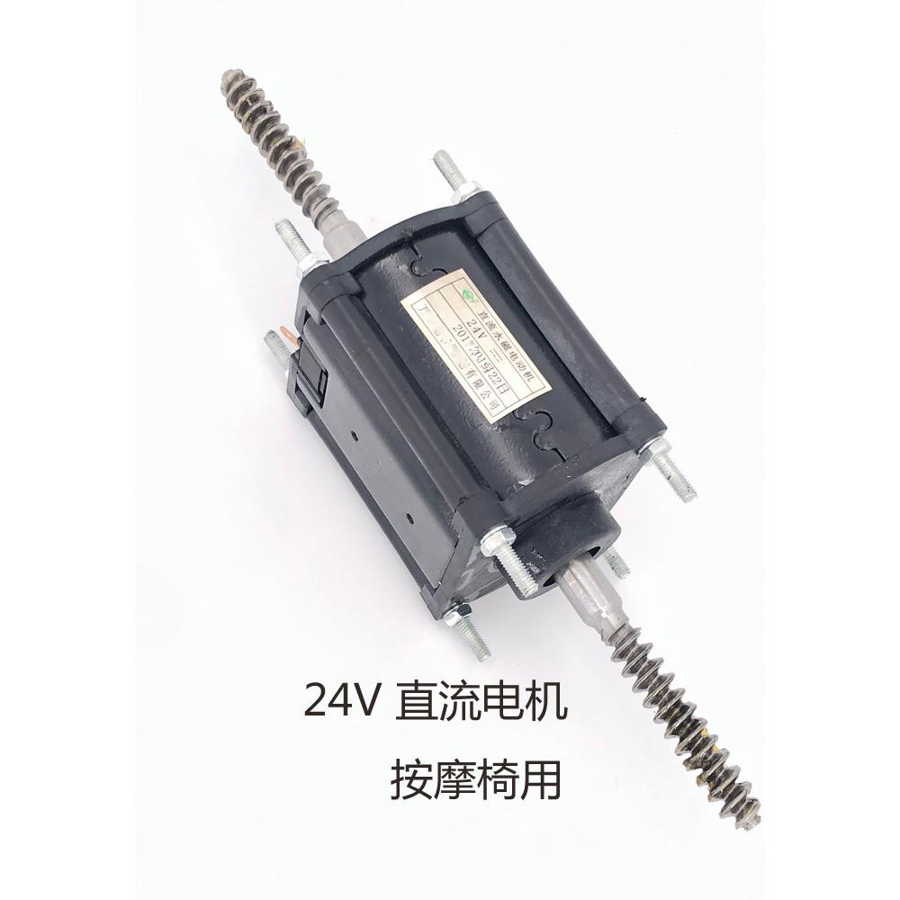 双头按摩椅电机配件按摩椅靠背220V双轴电机按摩垫腰部马达DC24V