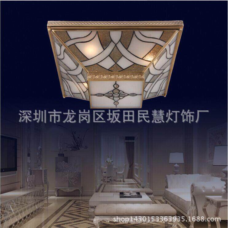 供应LED全铜焊锡灯欧式全铜吸顶灯
