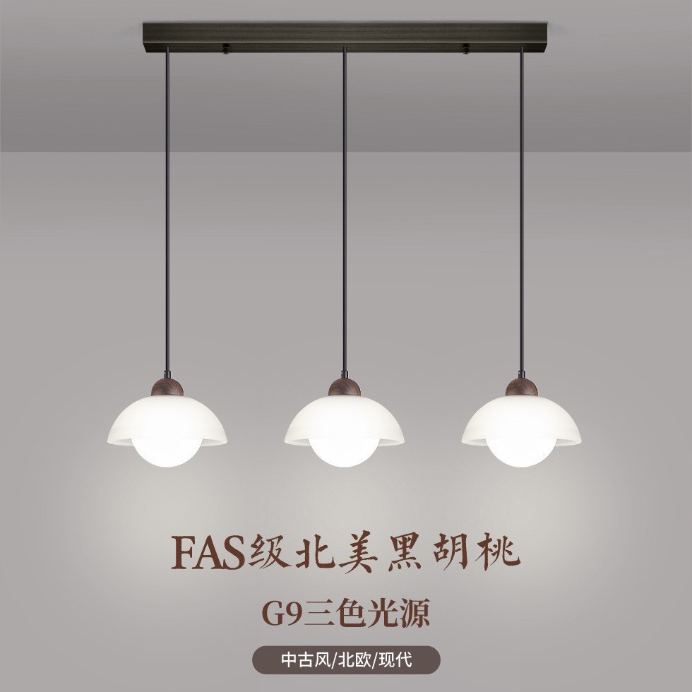 餐厅吊灯北欧简约玄关过道灯新中式餐桌吊灯楼梯灯阳台走廊小吊灯