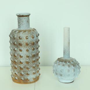 现代新中式复古做旧摆件陶瓷花瓶样板房家居客厅软装饰品日式