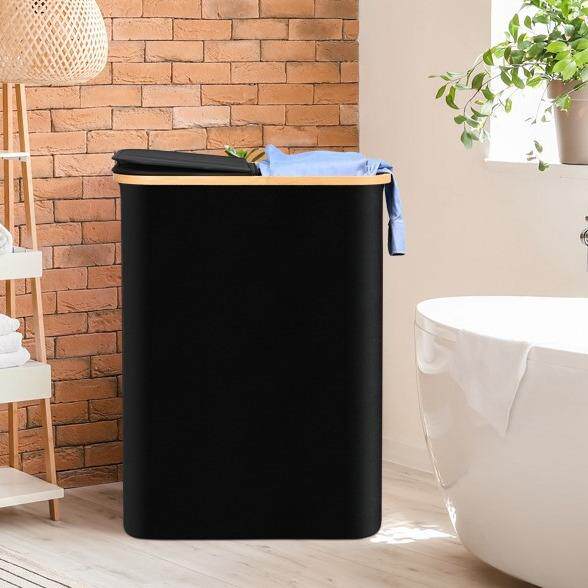 布艺家用脏衣篮防尘防水带盖可折叠收纳箱大容量衣物收纳脏衣篓