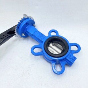 D71X 16QP 厂家热销 304四氟不锈钢DN50 手动蝶阀对夹式