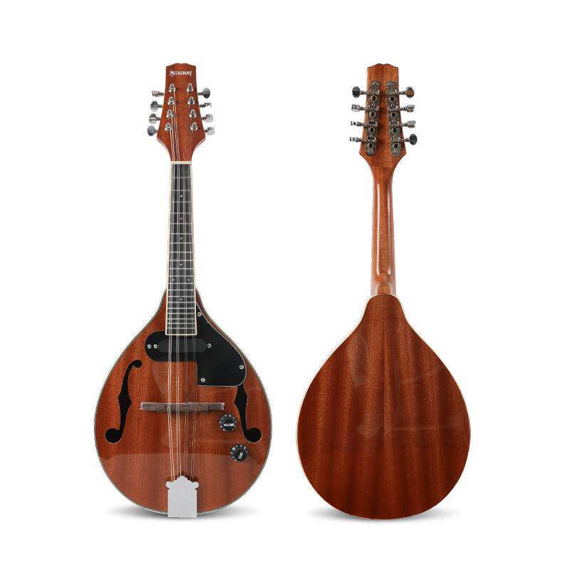 藏族乐器本色云杉木电声曼陀铃西洋乐器EQ曼陀铃琴八弦曼德琳