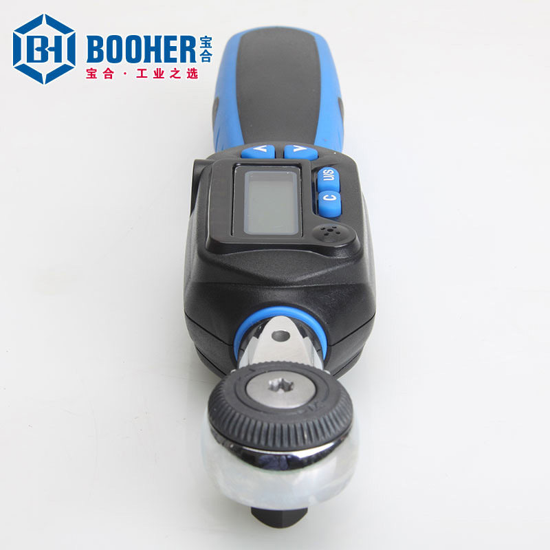 Booher宝合1/4"数显扭力扳手(含棘轮插头)1.5-30N.m BH0126203