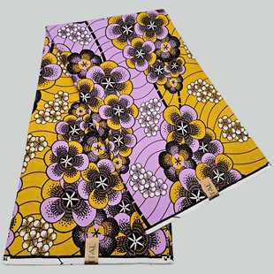 Fabric蜡染布6码 Wax Ankara 非洲蜡染布24S棉安卡拉蜡布African
