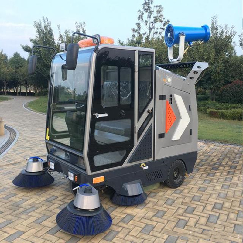驾驶室电动清扫扫路车 工厂园区清扫卫生尘土扫地机 电动扫地车