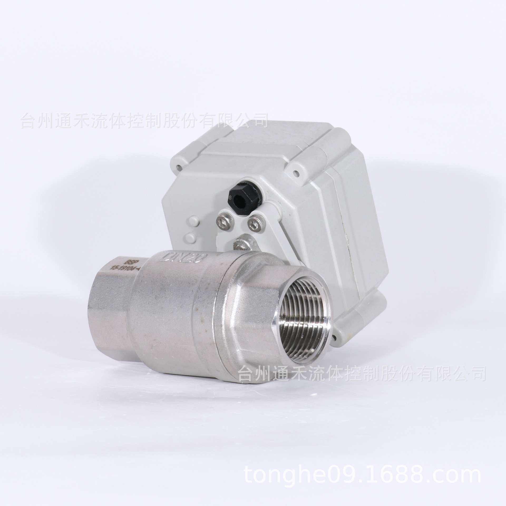 6分微型比例调节阀304不锈钢直通TONHE通禾比例调节型电动阀DN20