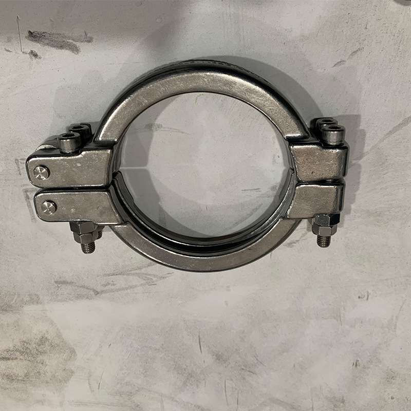 ASME BPE不锈钢高压卡箍卫生级双螺栓快装DN100 耐压6.4MPa