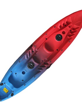 加厚加宽三人硬塑料滚塑一体式皮划艇 不可充小船  LLDPE塑料船