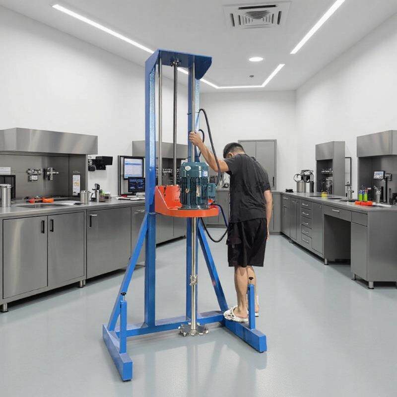 销售实验室小型分散机3KW树脂美缝剂搅拌机胶浆快速混合机