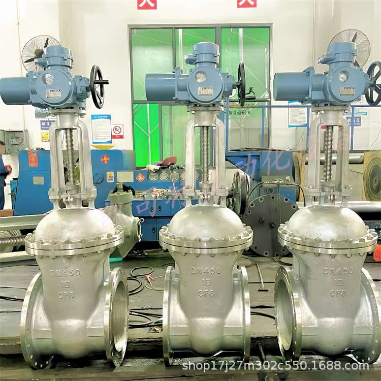 电动智能闸阀Z941H-64C PN6.4mpa DN100 DN200 铸钢法兰高压闸阀