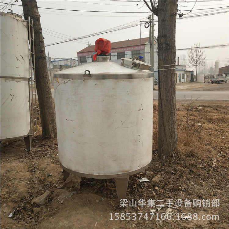 厂家直销二*手1立方不锈钢液体搅拌罐 二*手2吨304双层电加热搅拌