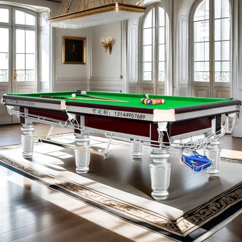 美式黑8花式9球台标准型长安虎门厚街虎门球星英式斯诺克台球桌