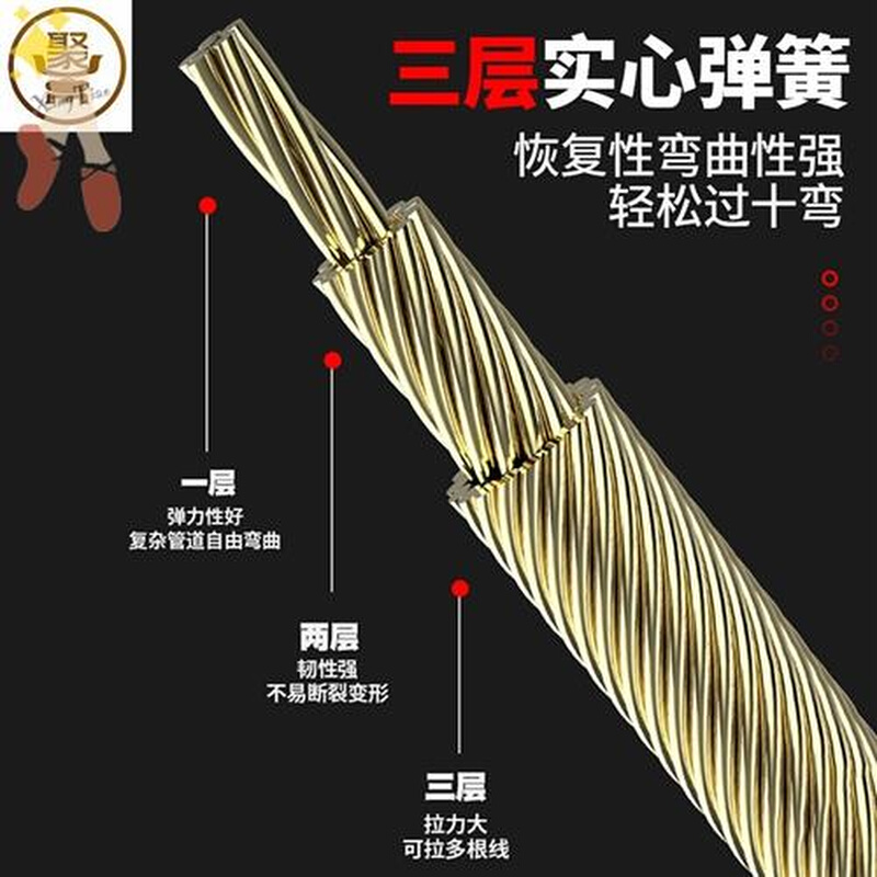 穿线器电工穿管器束紧器拉线神器暗引线pvc线管电话网线电缆拉紧