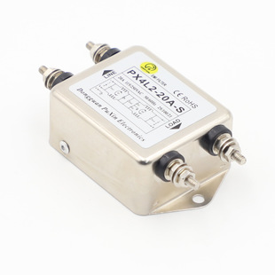 普鑫EMIPXIN滤波器双级PX4L2 S宽频高磁导率锁螺丝电源滤波器 20A