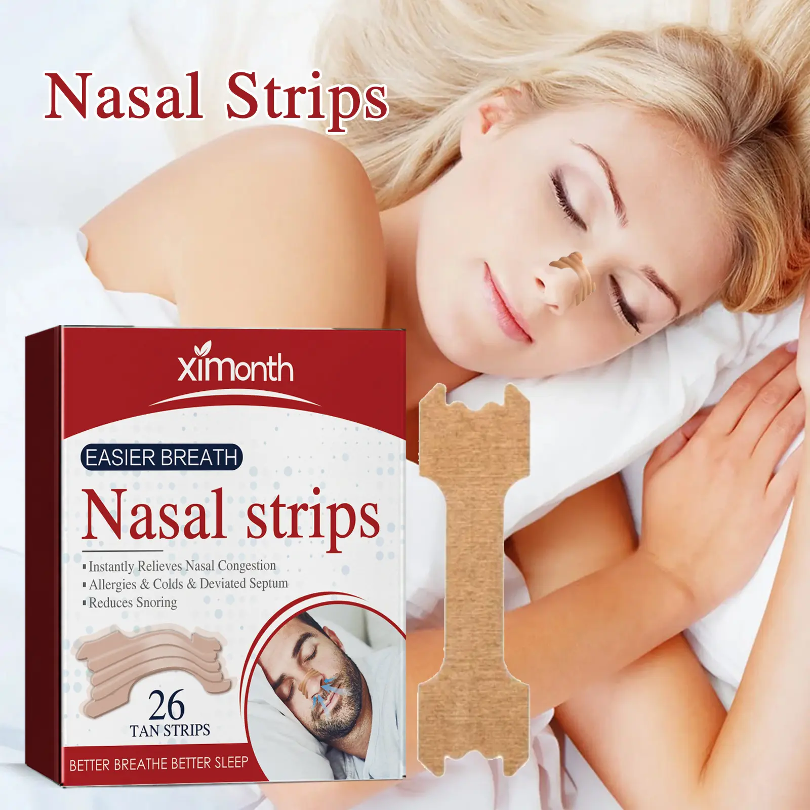 Nursing Nasal Strips Nighttime Sleeping Condition Difficulty