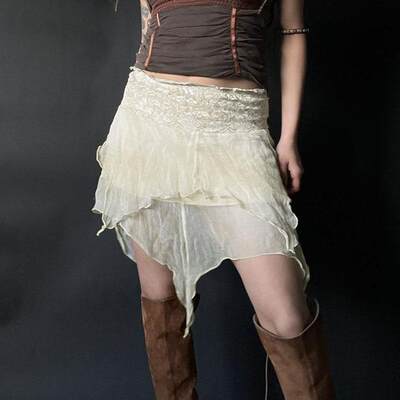 Sheer gauze solid color skirt 网纱轻薄款纯色半身裙