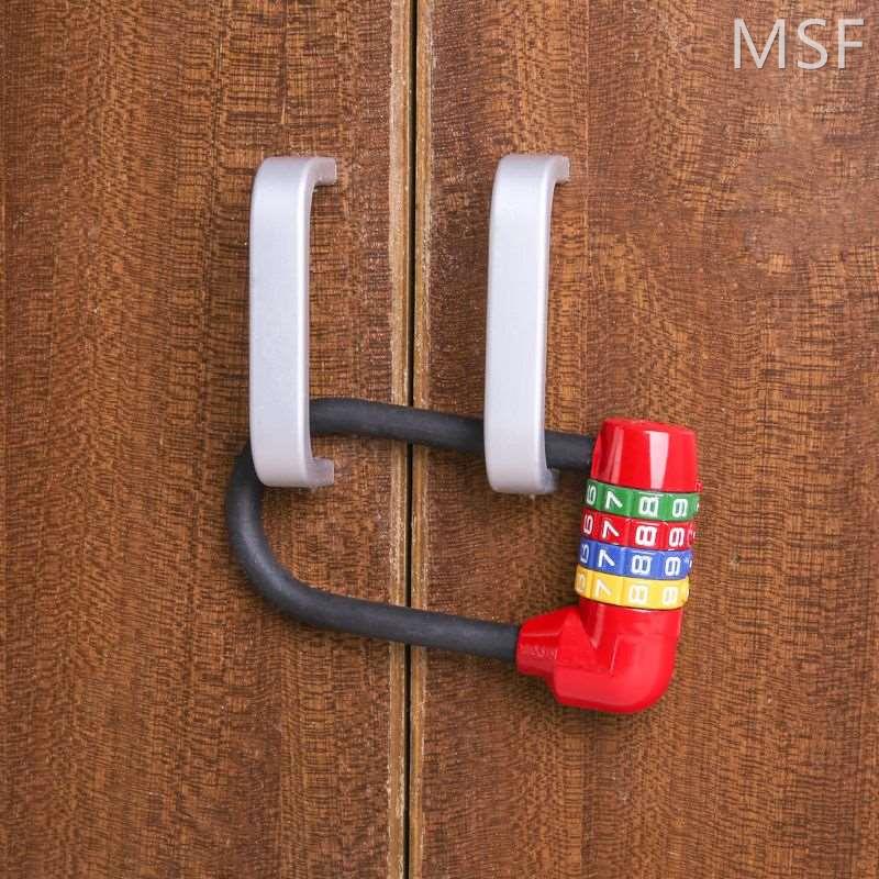 加长密码锁橱柜锁具柜子锁头家用衣柜柜门文件柜S鞋柜U型长梁挂锁