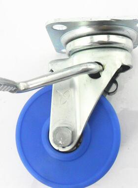 STM-100 MBC W-3 4寸MC蓝色尼龙刹车轮 载重180KG脚轮