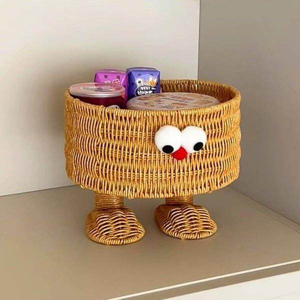 可爱藤编收纳筐桌面收纳盒杂物整理盒高级感客厅茶编织几篮子高档,鲜花速递/花卉仿真/绿植园艺,割草机/草坪机,淘宝优惠券,粉丝福利购,淘宝优惠卷