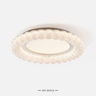 意式极简卧室吸顶灯现代简约高级感轻奢护眼奶油风主卧房间吸顶灯