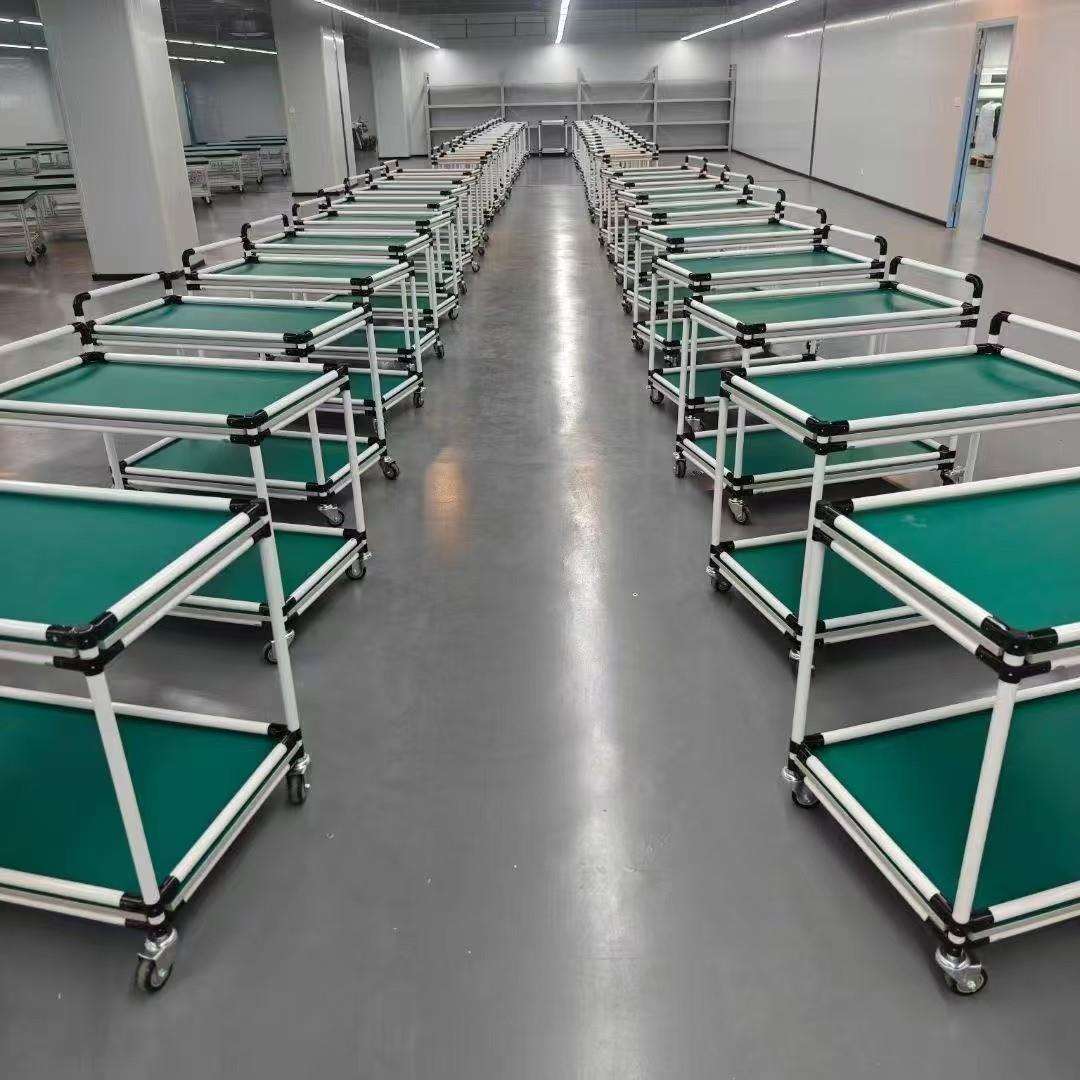 防静电周转车物料架车间多层老化架带轮小推车工具车工作台可定.