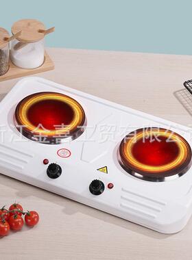 双头电热炉5档调温铁皮喷塑hot plate发热板2000W煮茶炉JX-6249A
