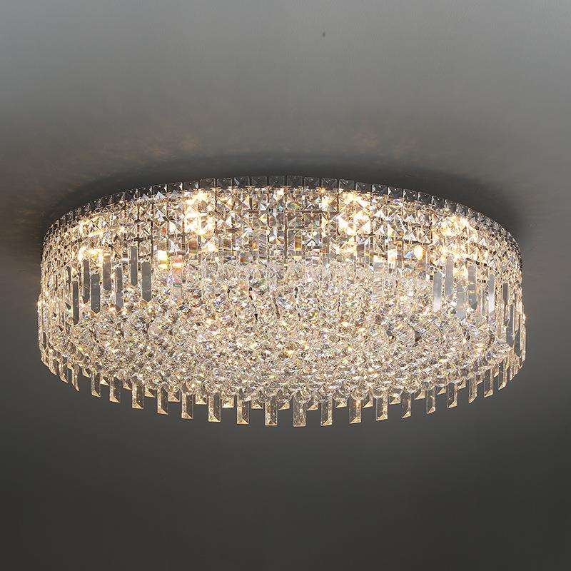 现代简约水晶吸顶灯客厅高级感大厅个性卧室过道走廊轻奢酒店灯具