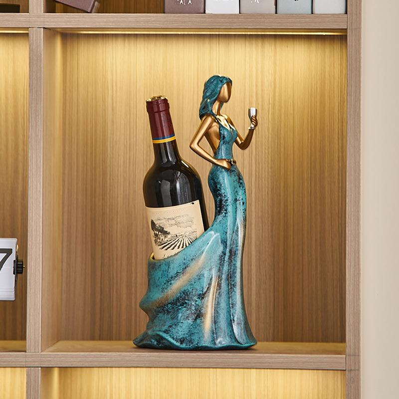 创意葡萄红酒架摆件轻奢高档玄关客厅酒庄餐边柜酒柜子装饰品酒托