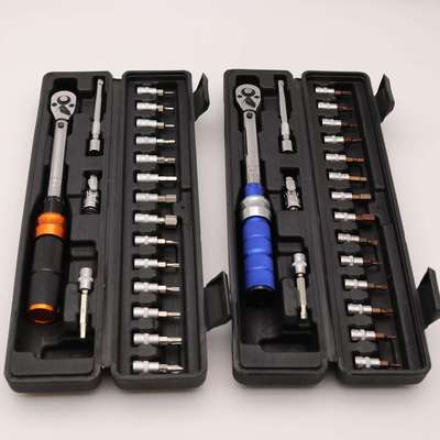 预置式可调式扭力公斤扳手高精度扭矩力矩自行车维修工具18件组套