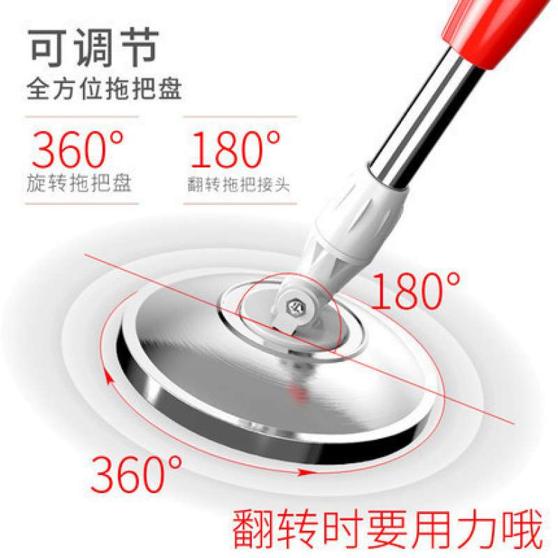 旋转式拖把免手洗懒人拖地家用自动甩水一拖净墩布桶