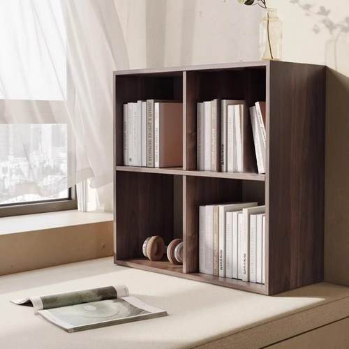 实木飘窗收纳柜格子柜窗台书架阳台上放的小柜子置物架储物矮书柜