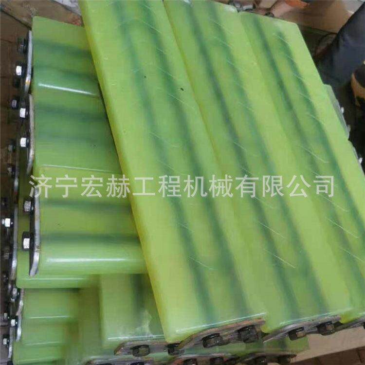 挖掘机R60-7牛筋履带板胶块 橡胶胶块 卡扣 螺栓固定 履带胶