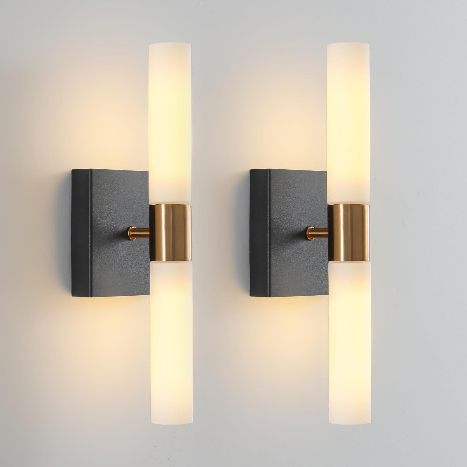跨境新款美式玻璃浴室柜壁灯现代客厅卧室走廊玄关酒店客房LED灯