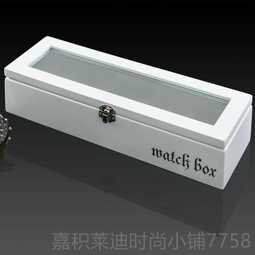 高档夭桃高档木质手表盒五只装手天窗手收表展示子盒首饰盒链藏收