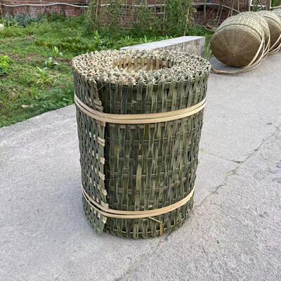 竹编手工篱笆户外圈养小动物园艺种植精品手工编织竹围栏竹青耐用