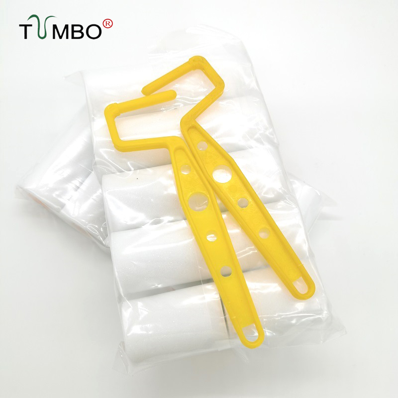 工厂直销TUMBO2寸水性海绵滚筒刷乳胶漆刷修补无死角油漆刷胶水刷