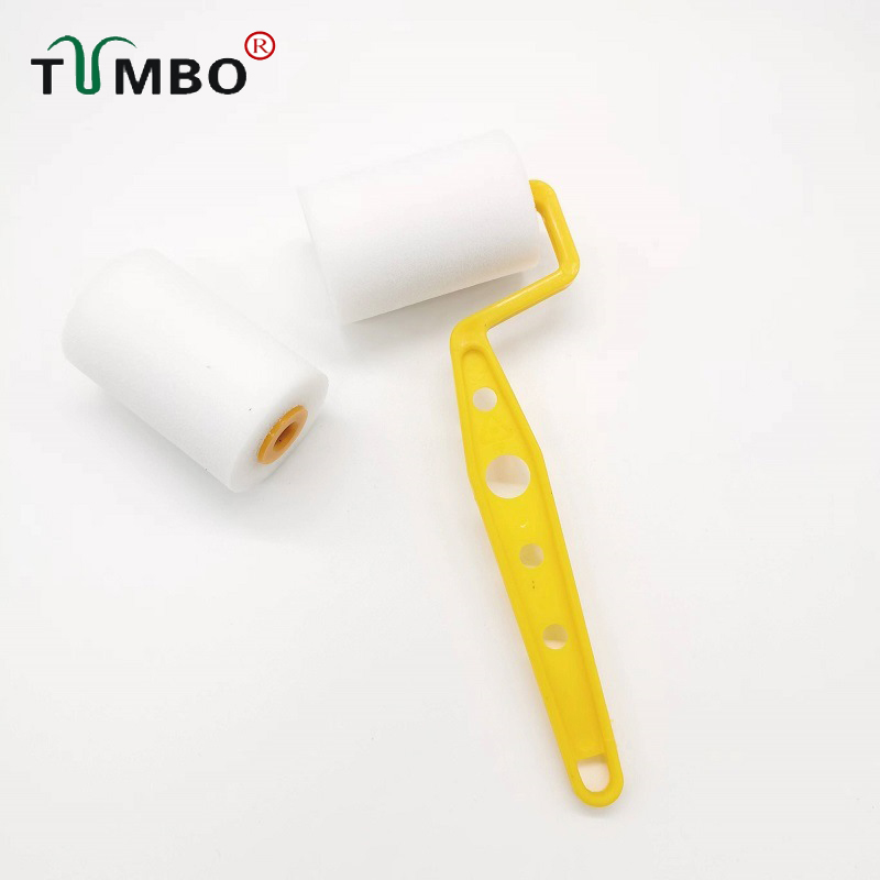 工厂直销TUMBO2寸4寸水性海绵滚刷乳胶漆刷修补油漆胶水刷高密度