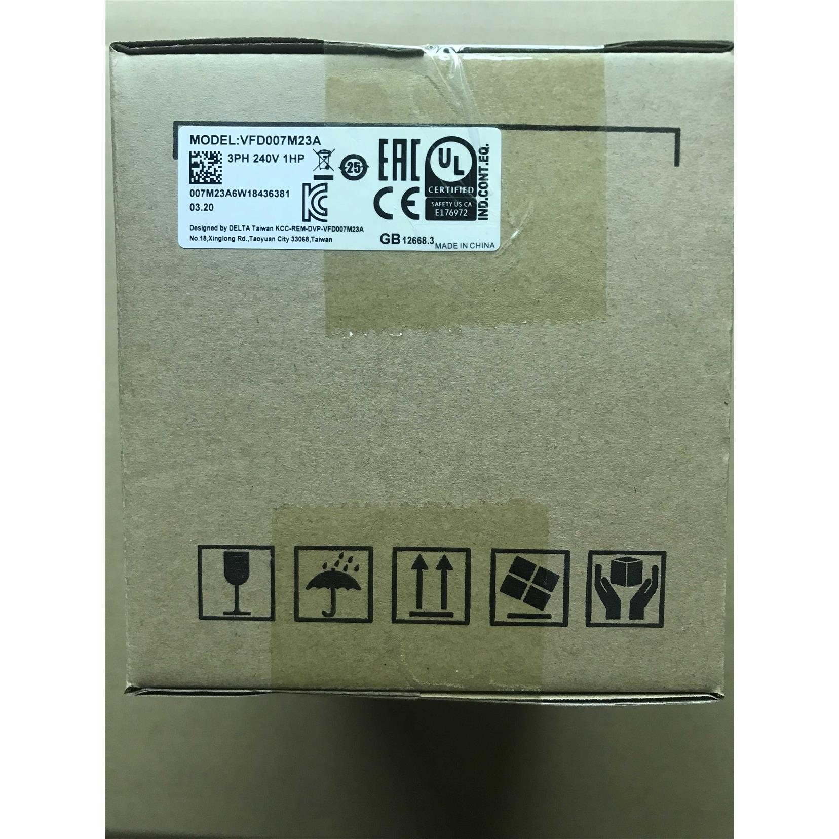 原装台达变频器 0.75kw三相220V 3phase vfd007m23a 免费技术支*