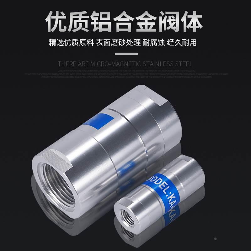 3分4分2寸1气动单向阀气体止回阀KA-08 15内丝20DN25一寸32 40 50